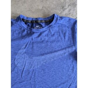 Nike Dri-FIT Blue Heathered Athletic T-Shirt Kids Boys‎ Size M Short Sleeve